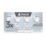 Rexona Clinical Antitranspirante en Crema Unisex Sin Aroma 4 pzas de 58 gr