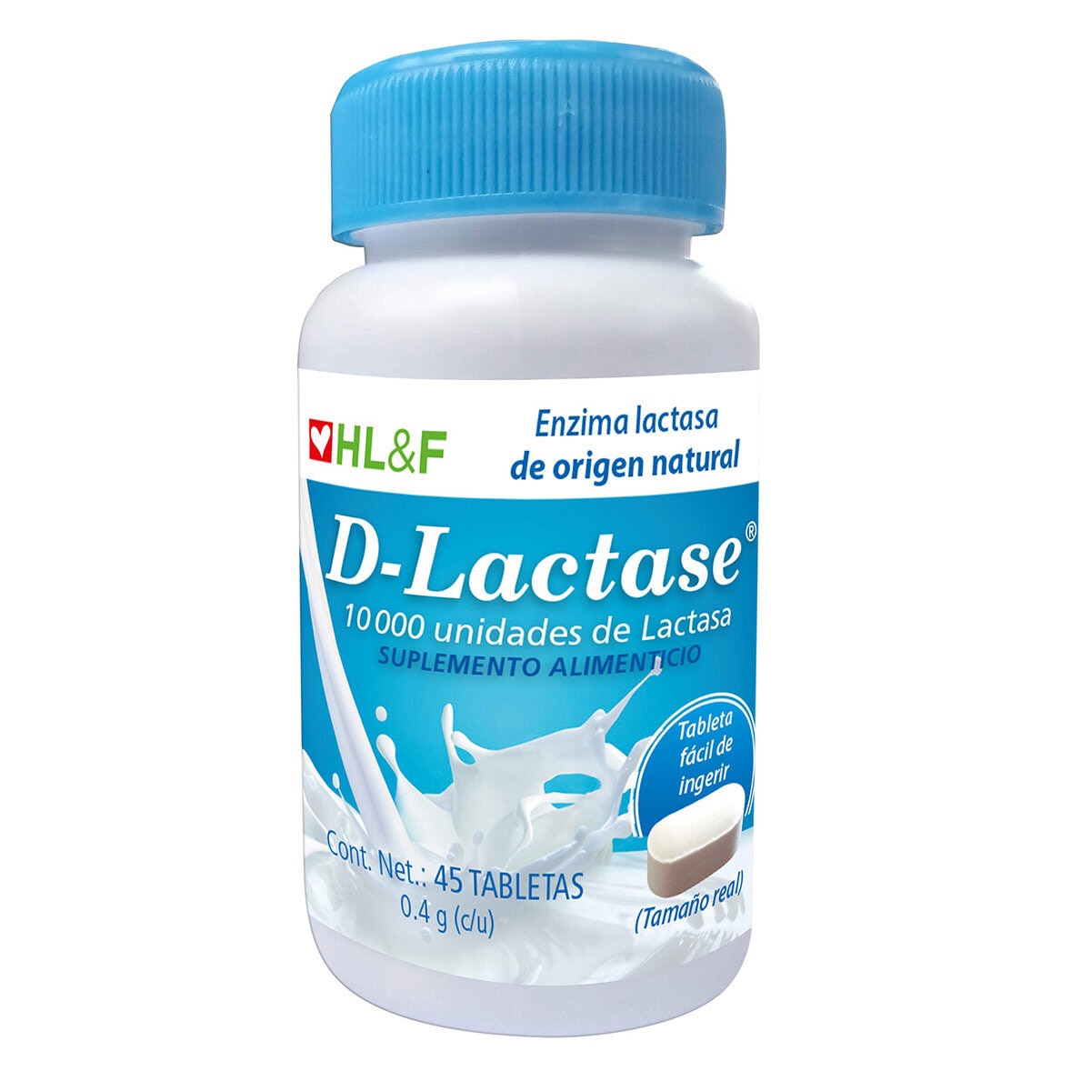 D-Lactase 0.4g 45 Tabletas