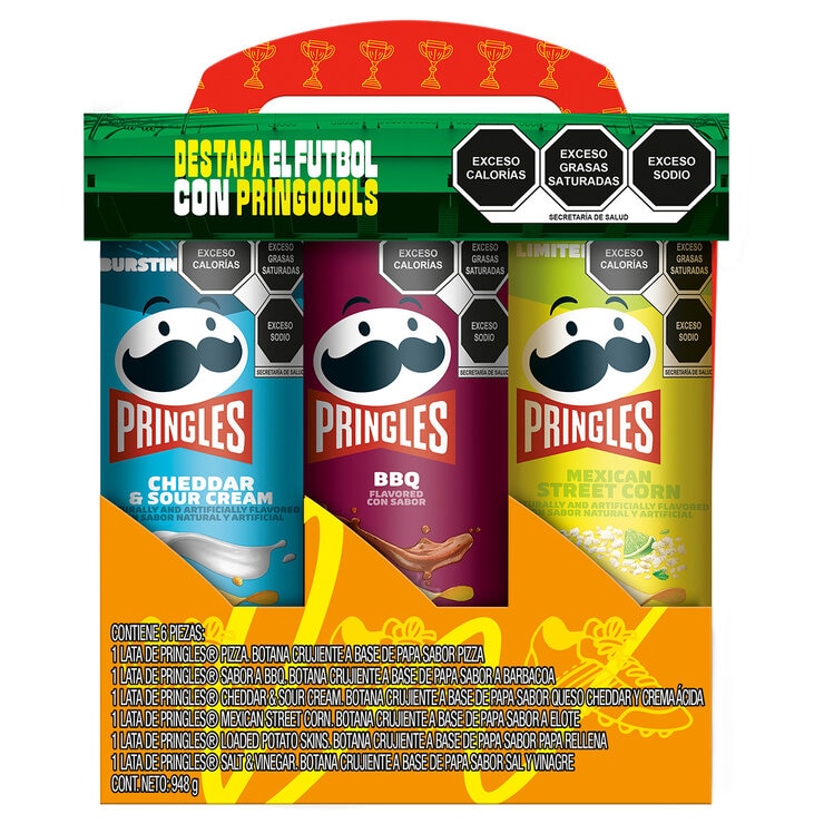 Pringles World Cup Papas Surtidas 6/158 g Pringles World Cup Papas Surtidas 6/158 g