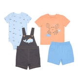Pekkle Conjunto de 4 piezas para Niños y Niñas Océano 24 Meses