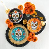 Sango, Juego de Platos de Cerámica de Día de Muertos, 6 piezas