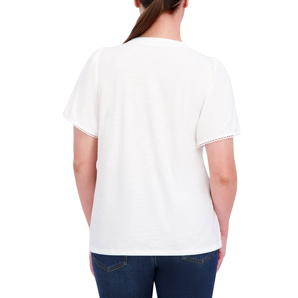 Jones NY Signature Blusa para Dama Blanco EE Grande