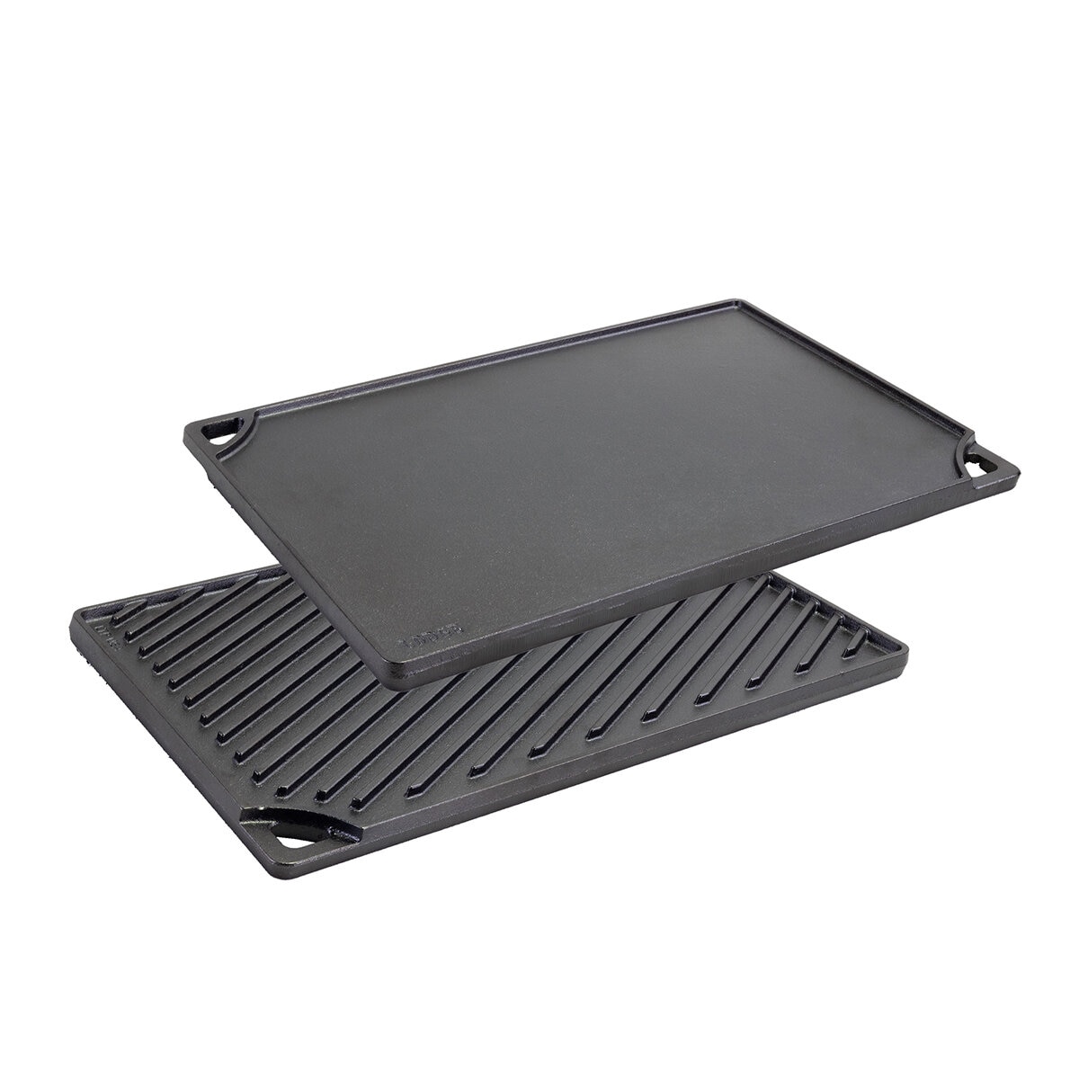 Lodge Cast Iron Plancha / Parrilla De Doble Lado De Hierro Fundido Curado