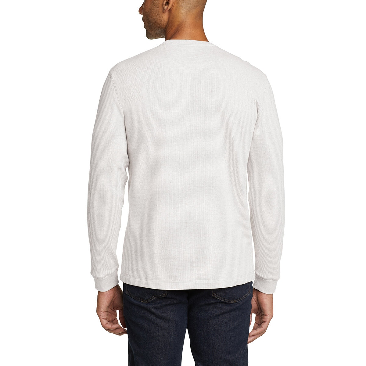 Eddie Bauer Playera de manga larga para Caballero Mediana Blanco
