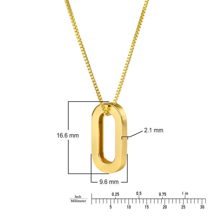 Dije Ovalado, Oro Amarillo de 14K Dije Ovalado, Oro Amarillo de 14K