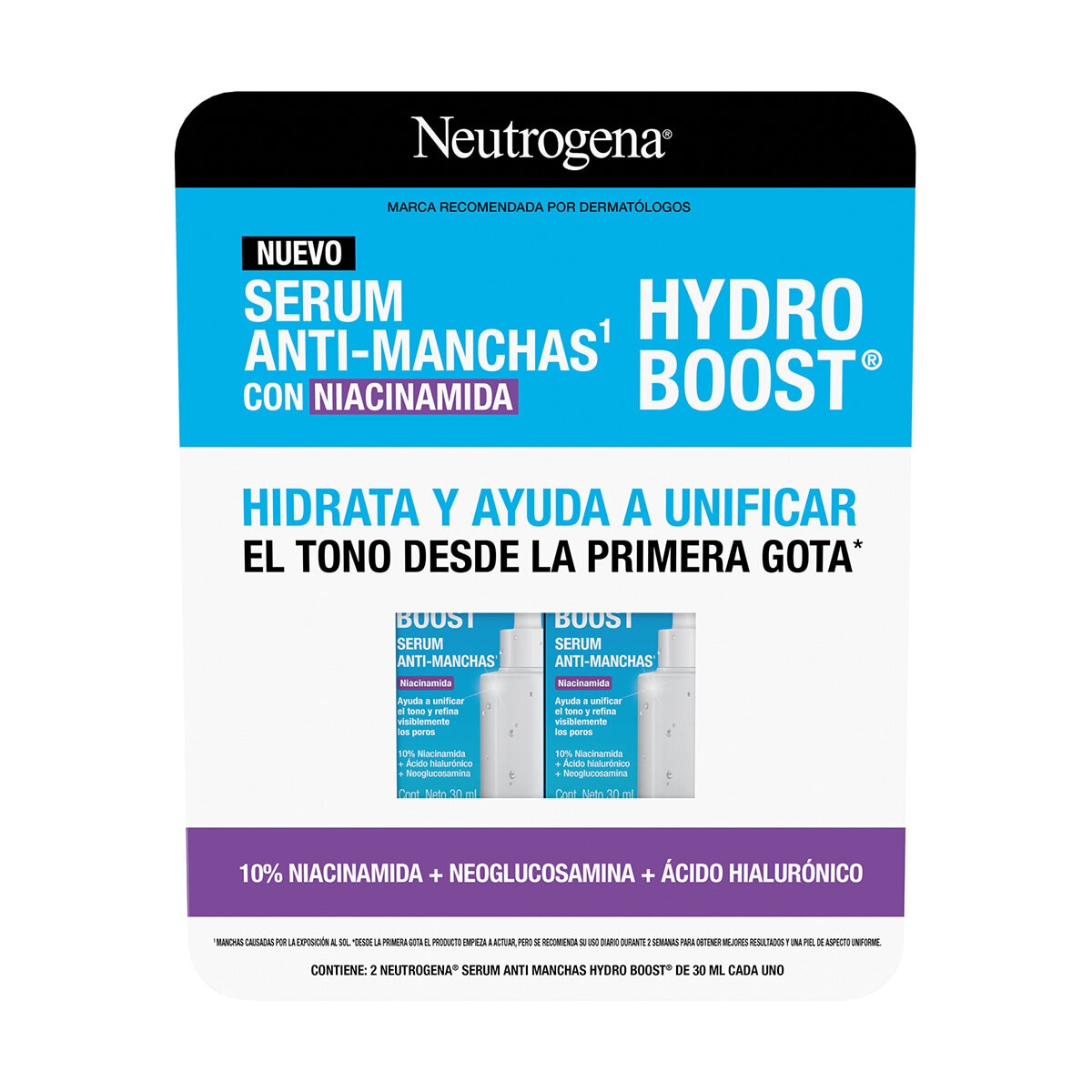 Neutrogena Suero Facial Antimanchas 2 pzas de 30 ml