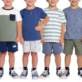 Pekkle Playera 4 piezas para Niños y Niñas Varias Tallas y Colores