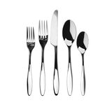 Gourmet Settings Juego de Cubiertos de Acero Inoxidable de 20 piezas, Luxe