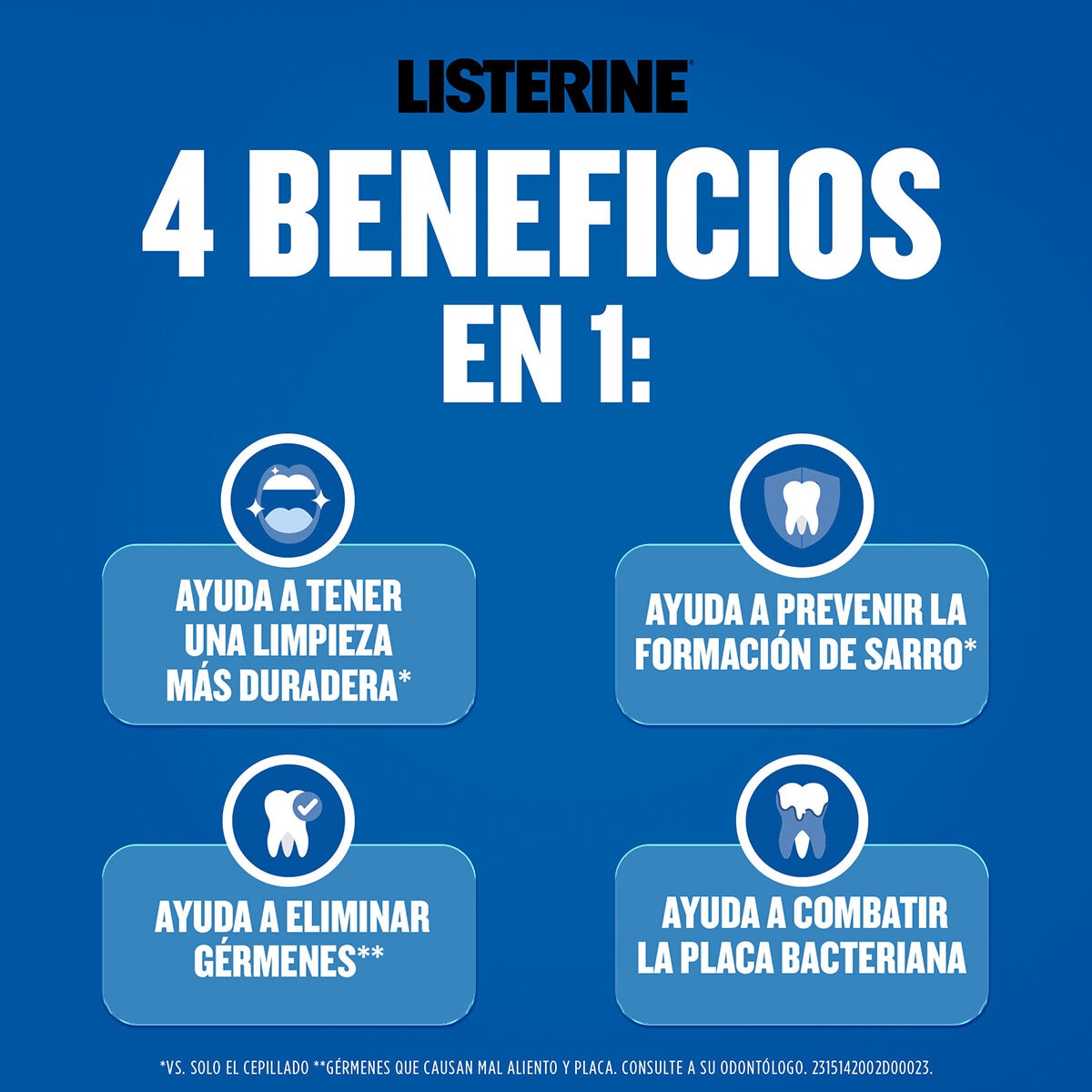 Listerine Enjuague Bucal UltraClean 2 pzas de 1.5 l