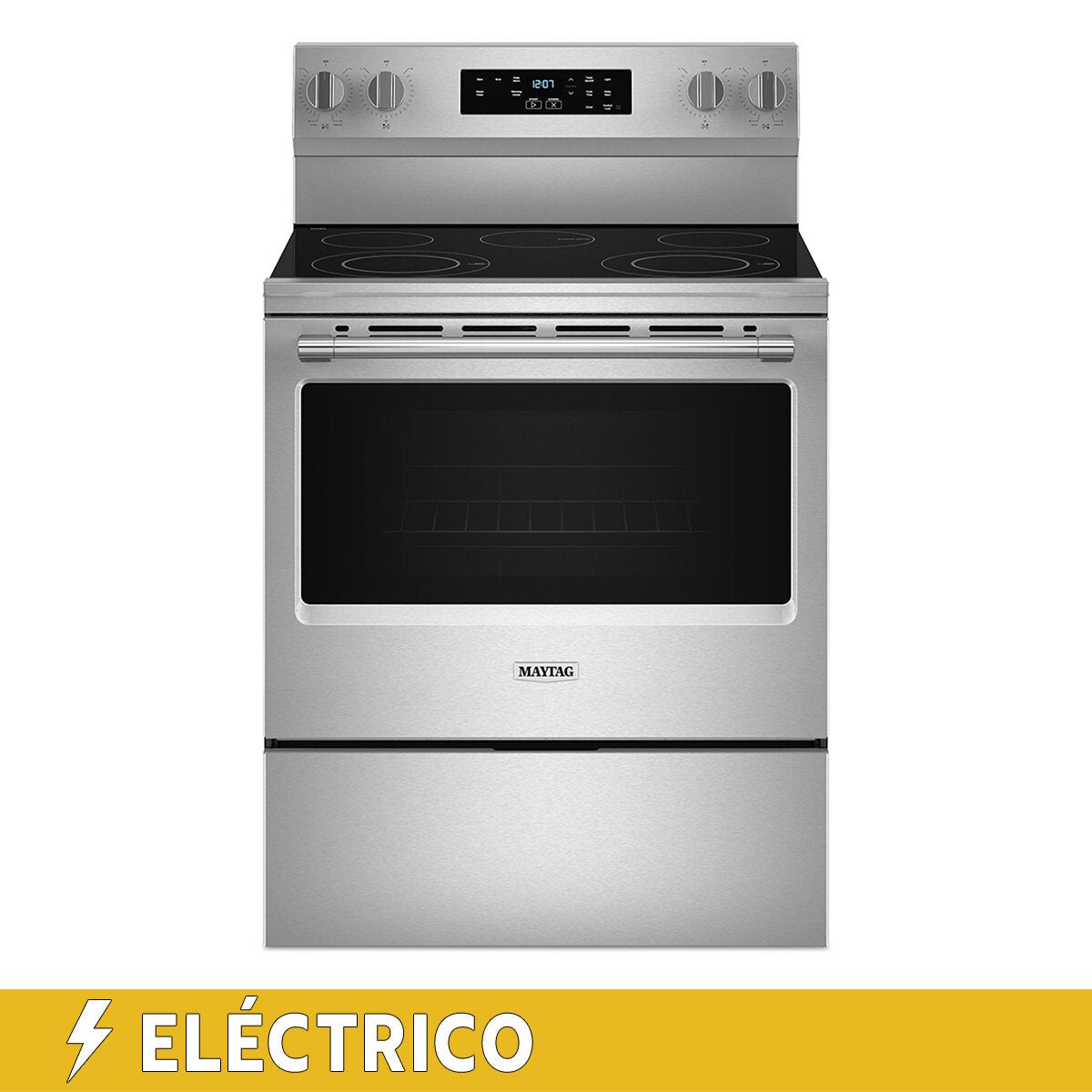 Maytag Estufa Eléctrica de Piso de 76cm con 5 Quemadores Maytag Estufa Eléctrica de Piso de 76cm con 5 Quemadores