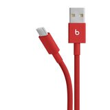 Apple Beats Cable Trenzado de Carga USB-A a USB-C Rojo Fugaz