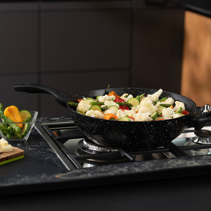 Westinghouse, Wok de 30 cm, Marmol Negro