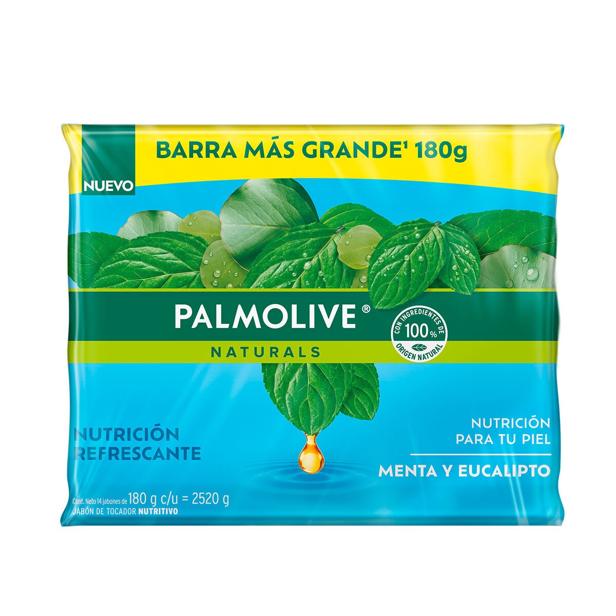 Jabón Palmolive Naturals Menta y Eucalipto 14X180G