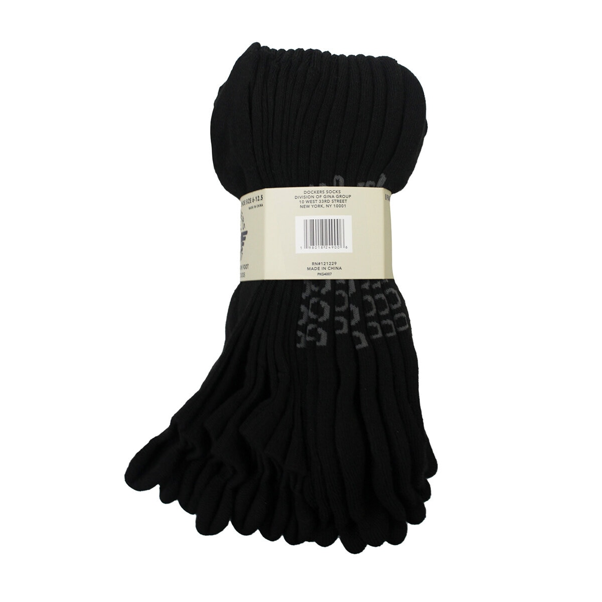 Dockers Calcetines para Caballero 8 pares negro