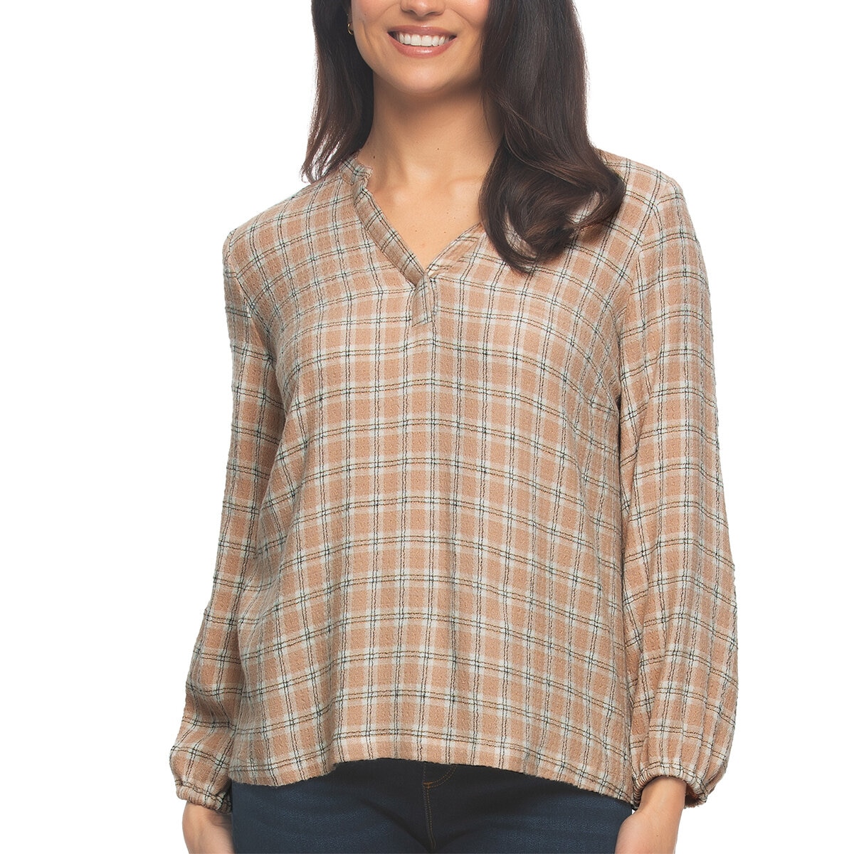 Jezebel Blusa para Dama Café Mediana Jezebel Blusa para Dama Café Mediana