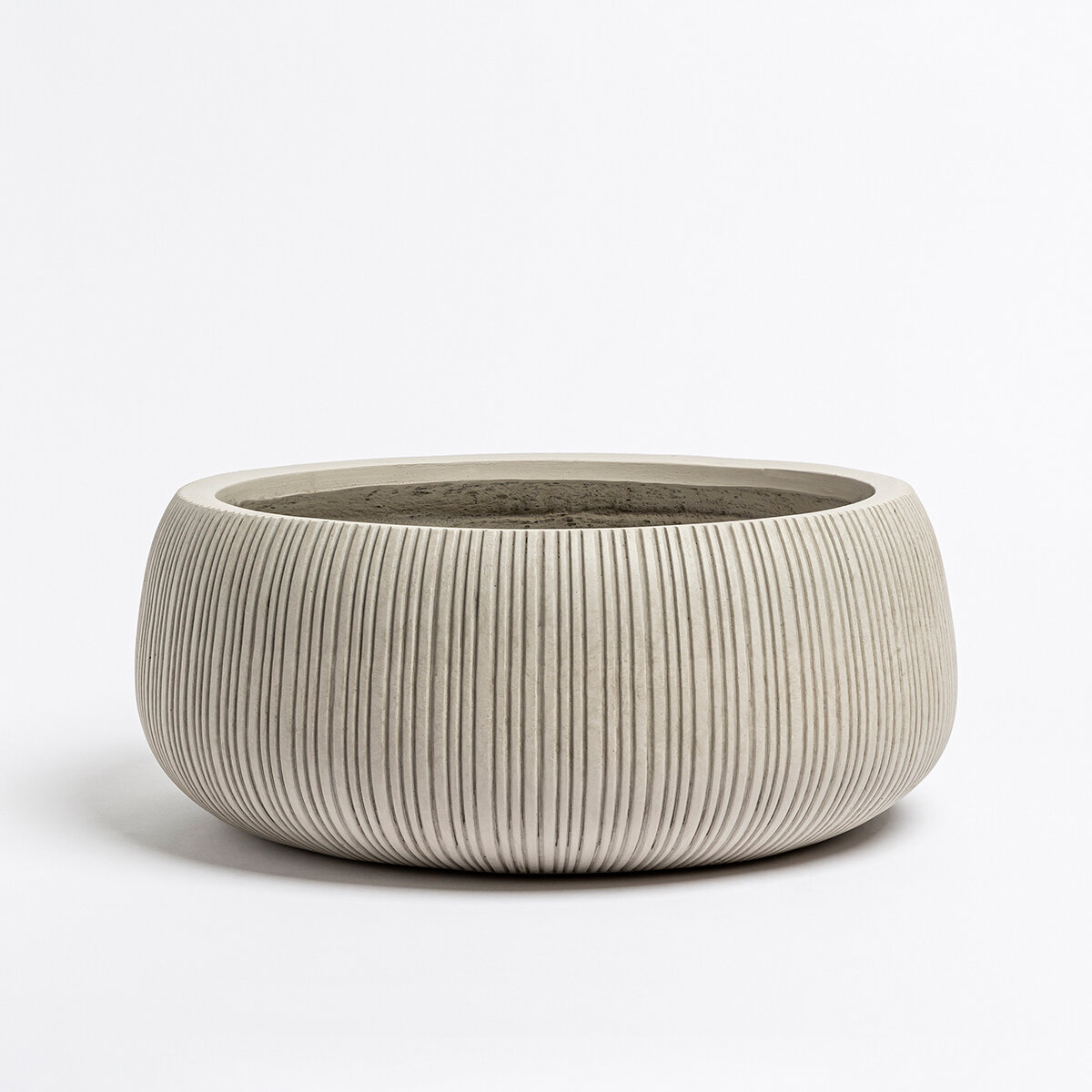 Over & Back, Pillarbloom Maceta de Fibra de Arcilla Blanca