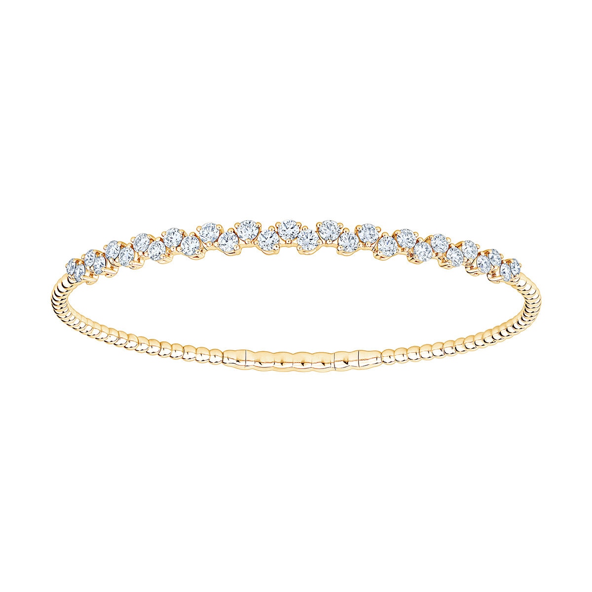 Pulsera de Diamantes 1.75ctw, Flexible, Oro Amarillo 14K