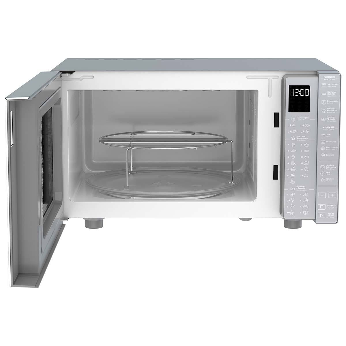 Microondas Whirlpool de 1.1' con potencia grill, color si