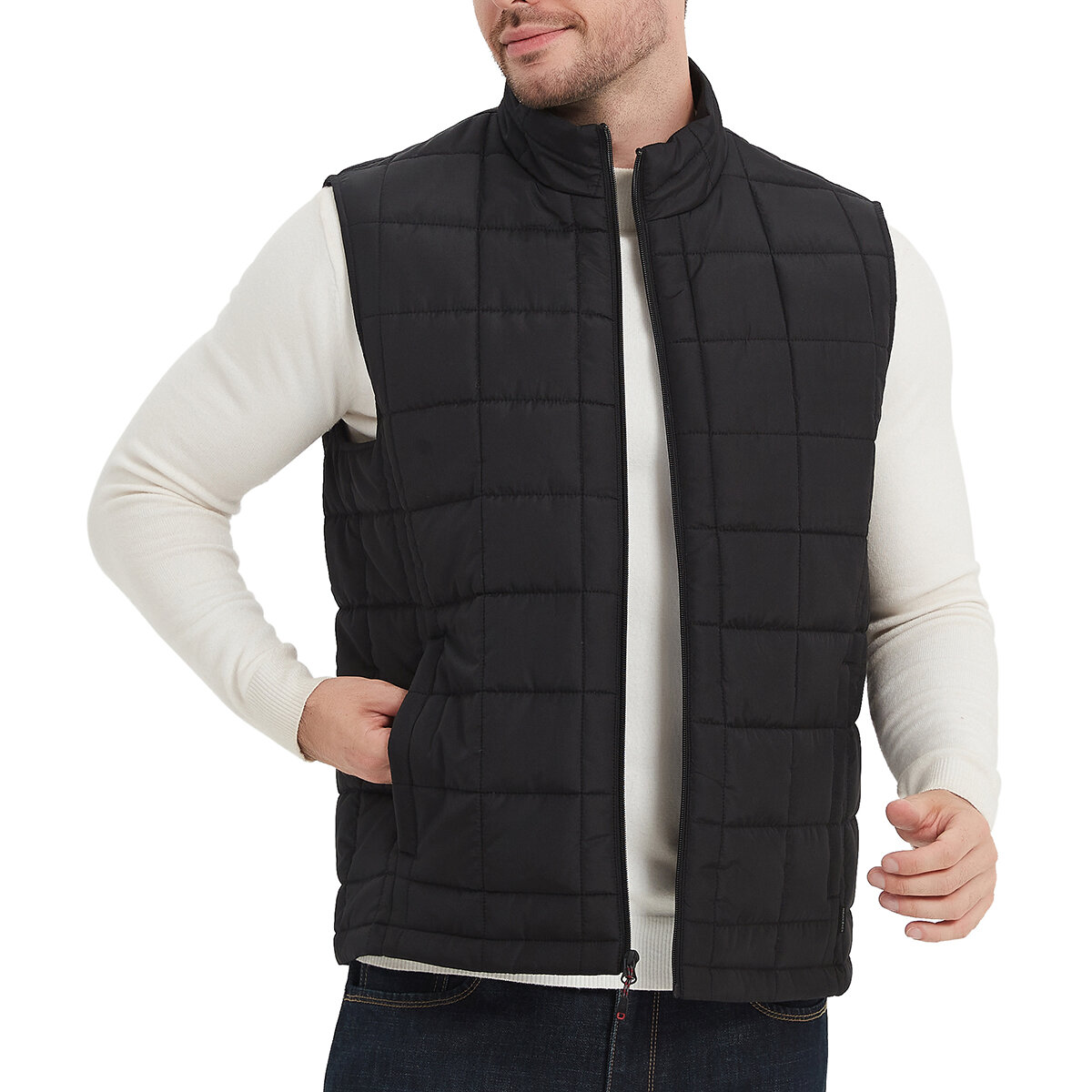Hawke & Co Chaleco acolchado para Caballero Negro Extra Grande