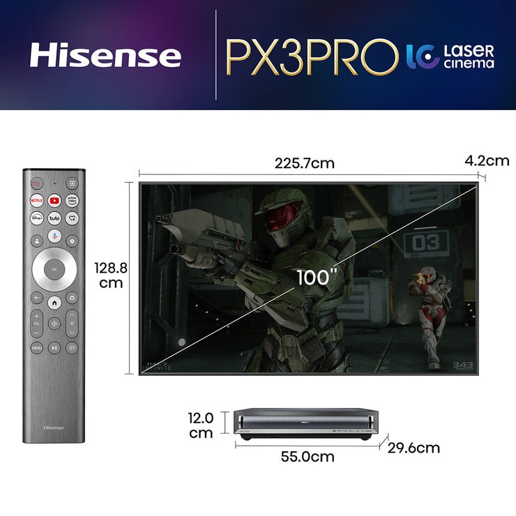 Hisense Laser TV 4K 100"