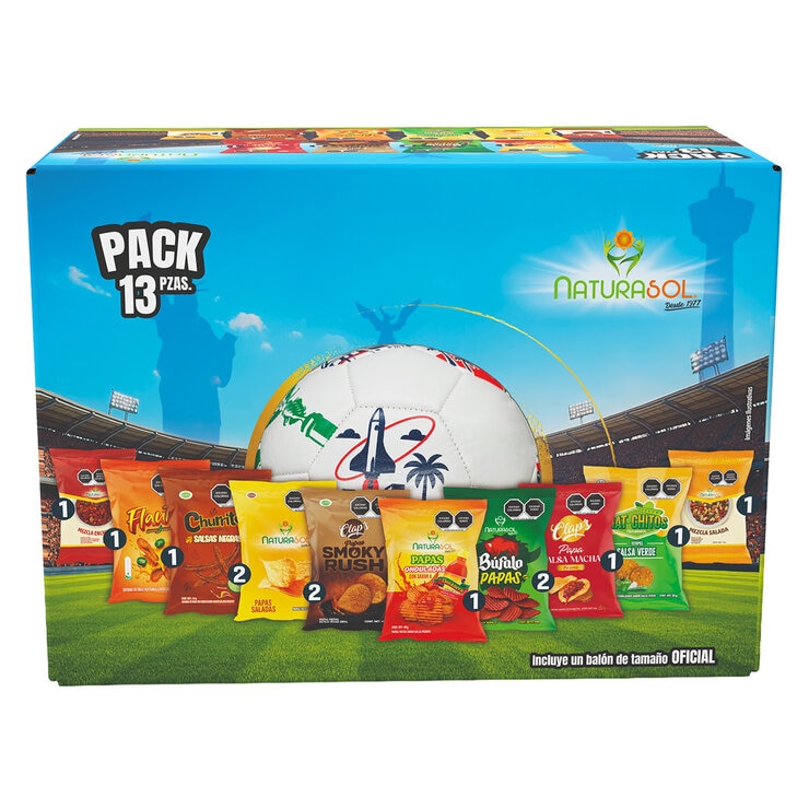 Naturasol Surtido de Botanas + Balón 616 g