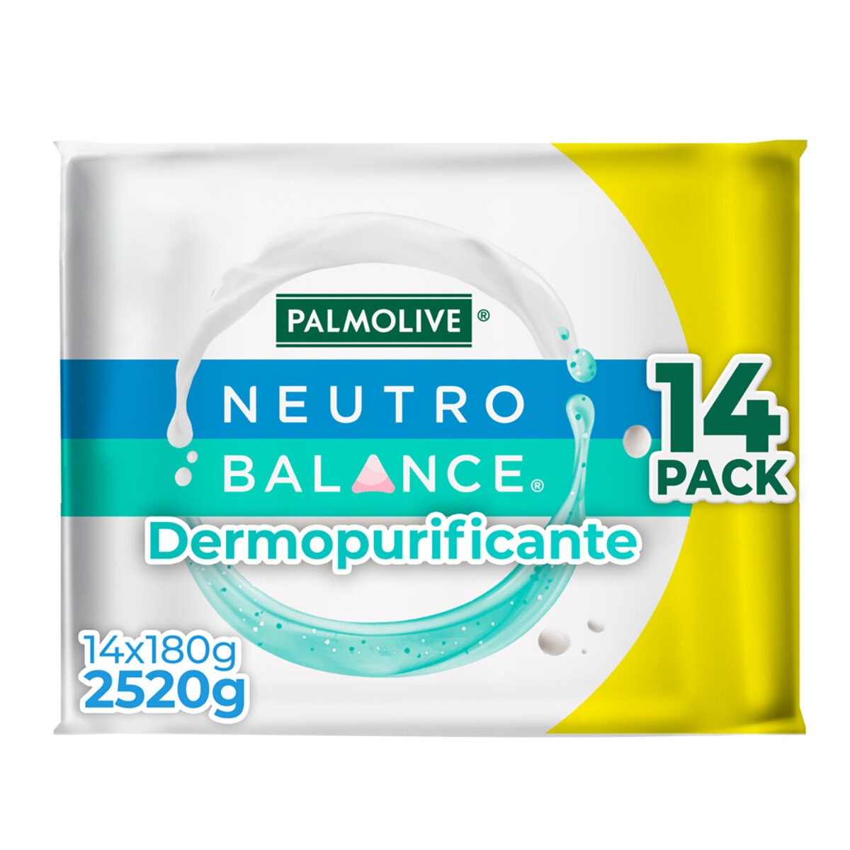 Palmolive Jabón Neutro Balance Dermo Purificante 14 pz de 180 gr