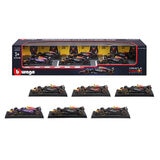 Colección Autos de Carreras F1 Escala 1:43 Paquete de 6 Piezas, Varios Modelos