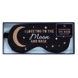 Aroma Home, Antifaz para Dormir, Modelo "I love you to the moon and Back"