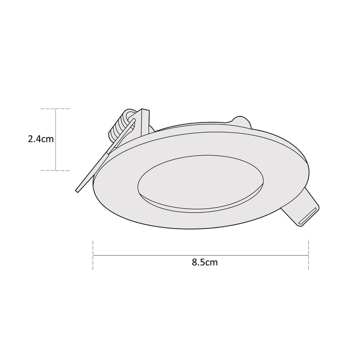 Estevez, 4 Luminarios LED Flat de 4W Empotrable