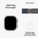 Apple Watch Ultra 2 (GPS + Cellular) Caja de titanio 49mm con Correa Alpine azul 