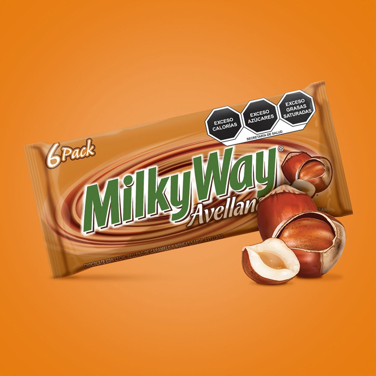 Milky Way Avellana 6 pzas de 44g