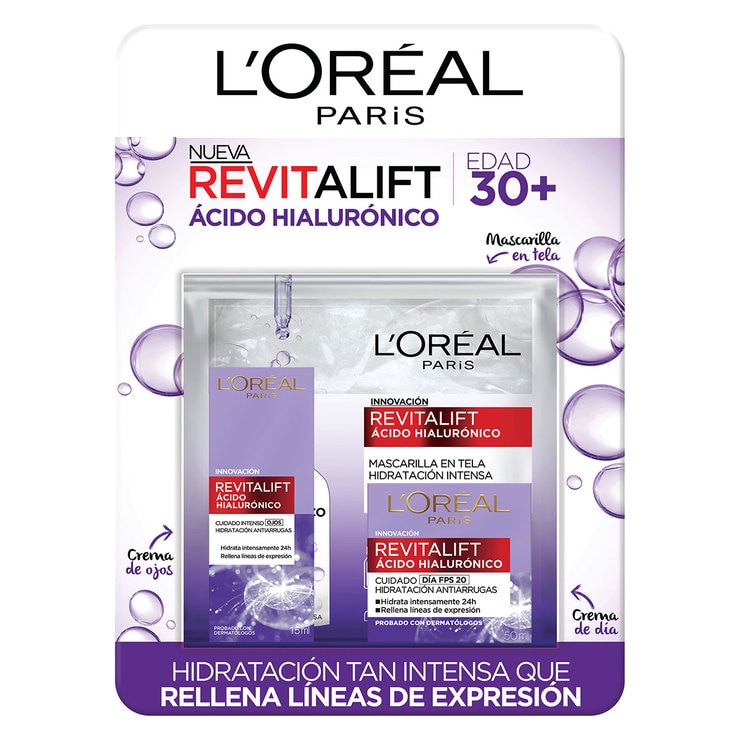 L'Oréal Revitalift Ácido Hialurónico kit de cuidado facial (3 piezas