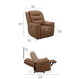 Gilman Creek Furniture, Reclinable Eléctrico de Cuero
