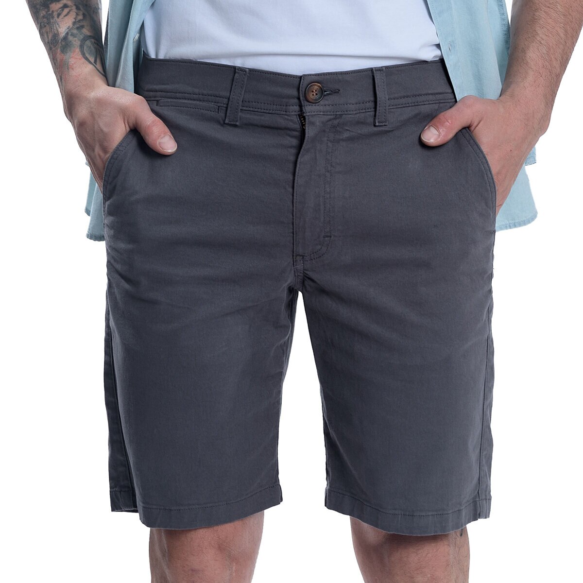 Chaps Shorts para Caballero Gris 34