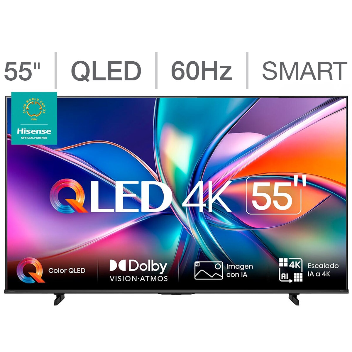 Hisense Pantalla 55" QLED 4K Fire TV