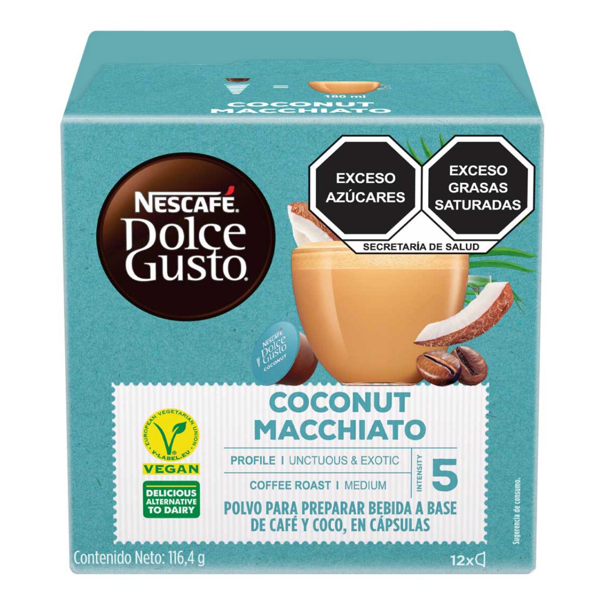 Nescafé Dolce Gusto, 48 cápsulas, sabor Coco y Almendra Costco México