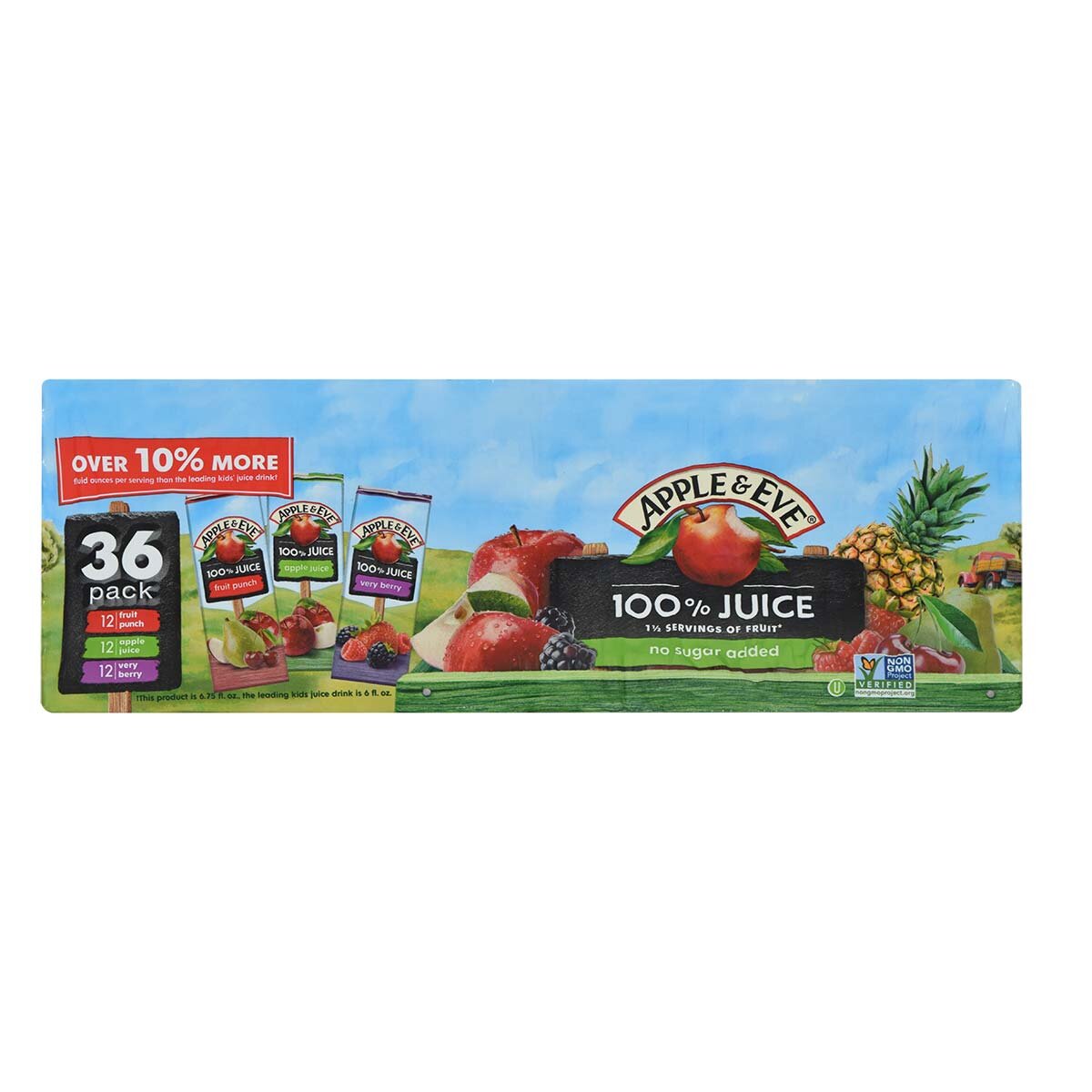 Apple & Eve Surtido de Jugos de frutas 36 pzas de 200 ml Costco