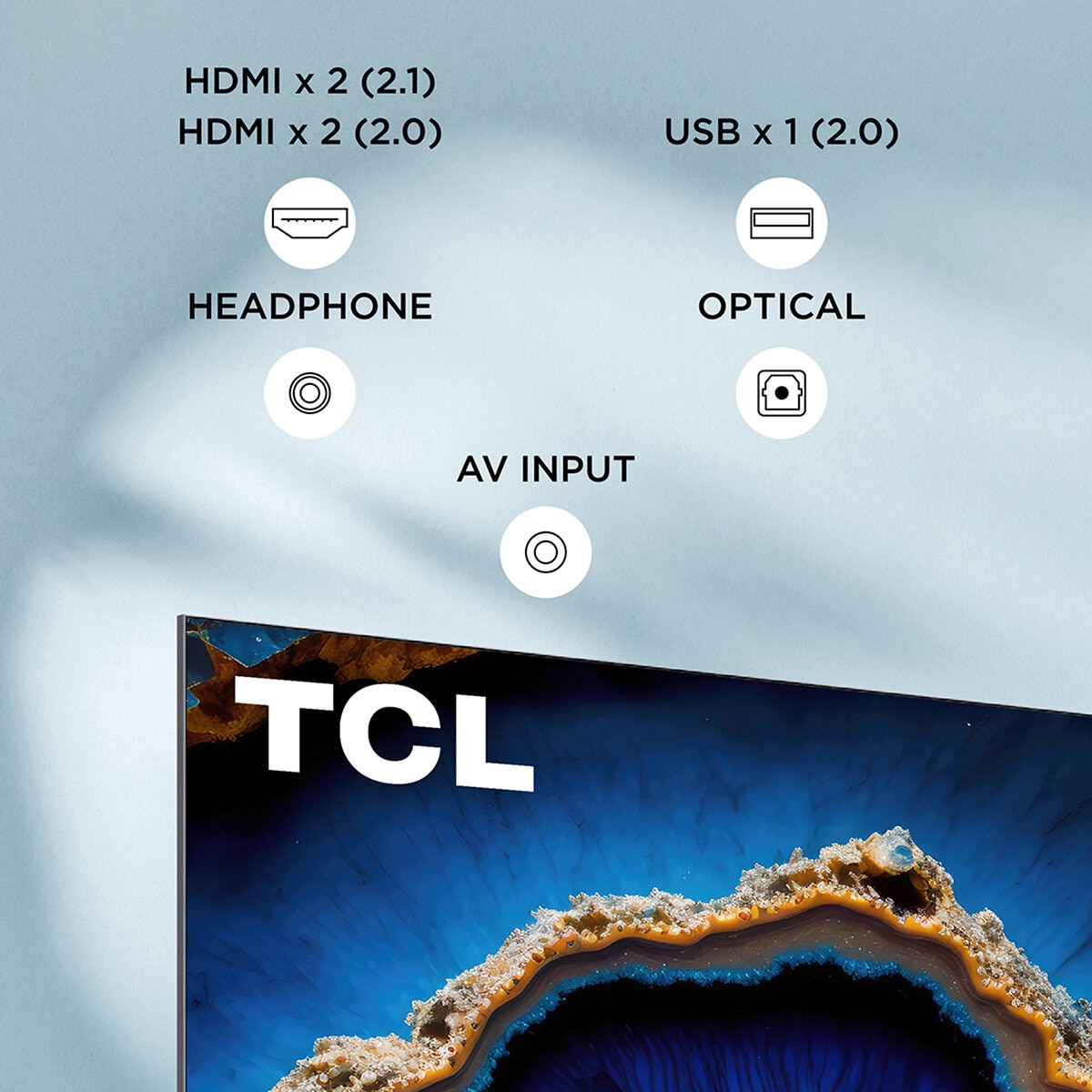 TCL Pantalla 55" 4K QLED Miniled Smart TV