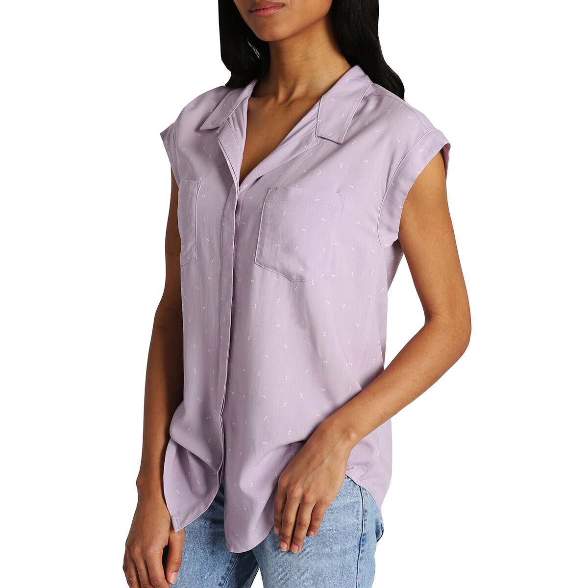 Jachs Girlfriend Blusa para Dama Morado Mediana