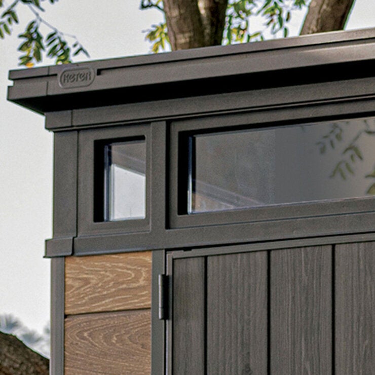 Keter, Signature Collection Pent Cobertizo de 2.74 m x 2.13 m Keter, Signature Collection Pent Cobertizo de 2.74 m x 2.13 m