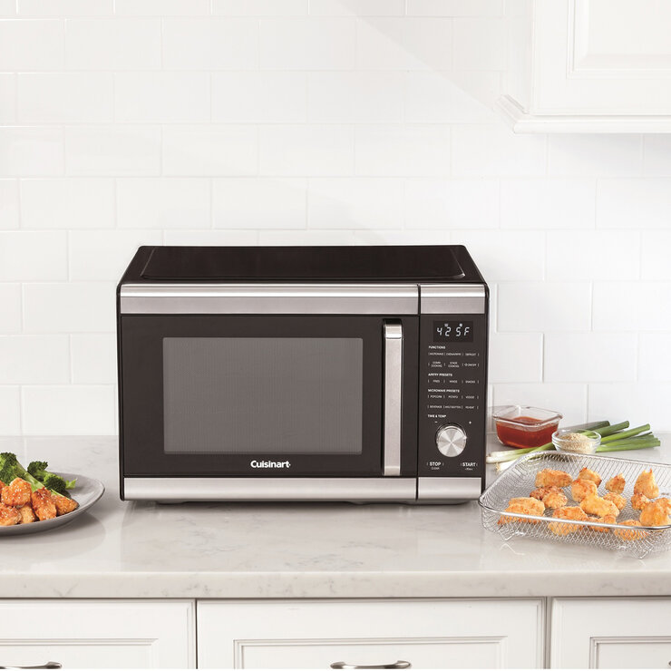 Cuisinart Microondas Inverter 3 en 1, con Freidora y Horno de Convección 0.9'