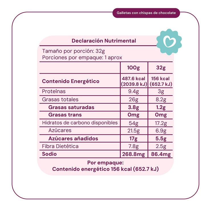 Morama Galletas Chispas Chocolate 384 g
