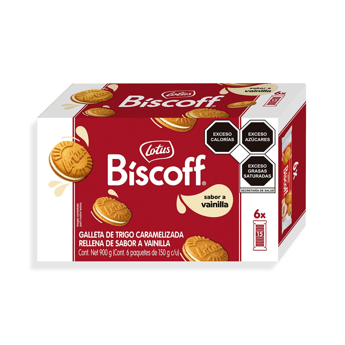 Lotus Biscoff Sandwich Sabor Vainilla 6/150 g Lotus Biscoff Sandwich Sabor Vainilla 6/150 g