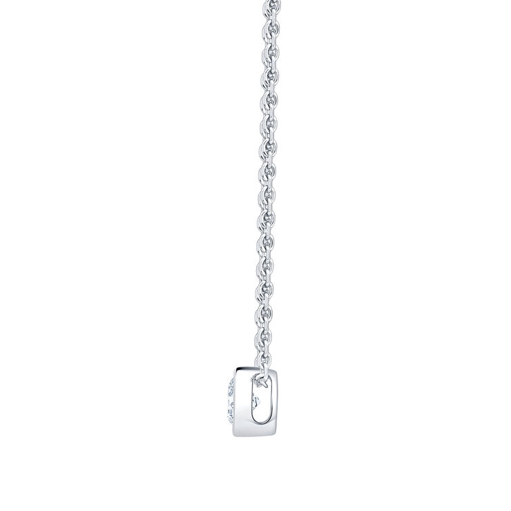Dije de Diamante Solitario, 0.50ctw, Corte Redondo, Oro Blanco de 14k Dije de Diamante Solitario, 0.50ctw, Corte Redondo, Oro Blanco de 14k