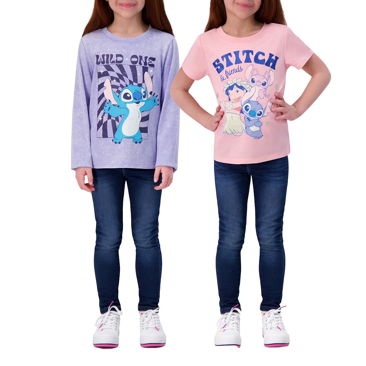 Playera 2 piezas para Niños y Niñas Varias Tallas y Colores