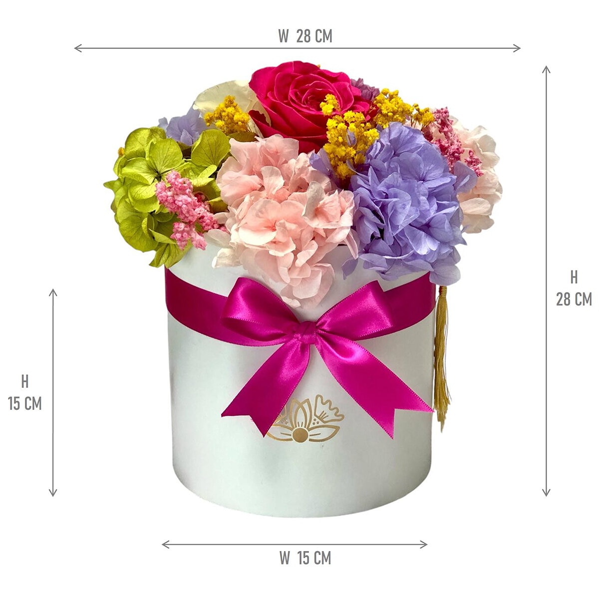 Mina'an Flor Eterna, Bouquet Primavera, Flores Preservadas