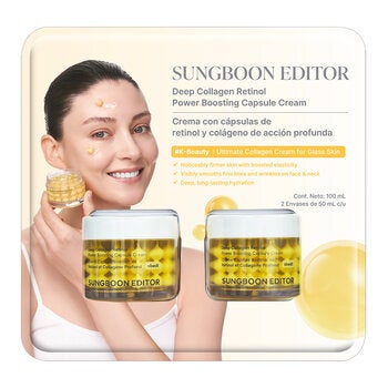 Sungboon Editor Crema Facial con cápsulas de Retinol y Colágeno 2 pzas