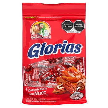 Las Sevillanas Glorias con Nuez 50 pzas de 20 g