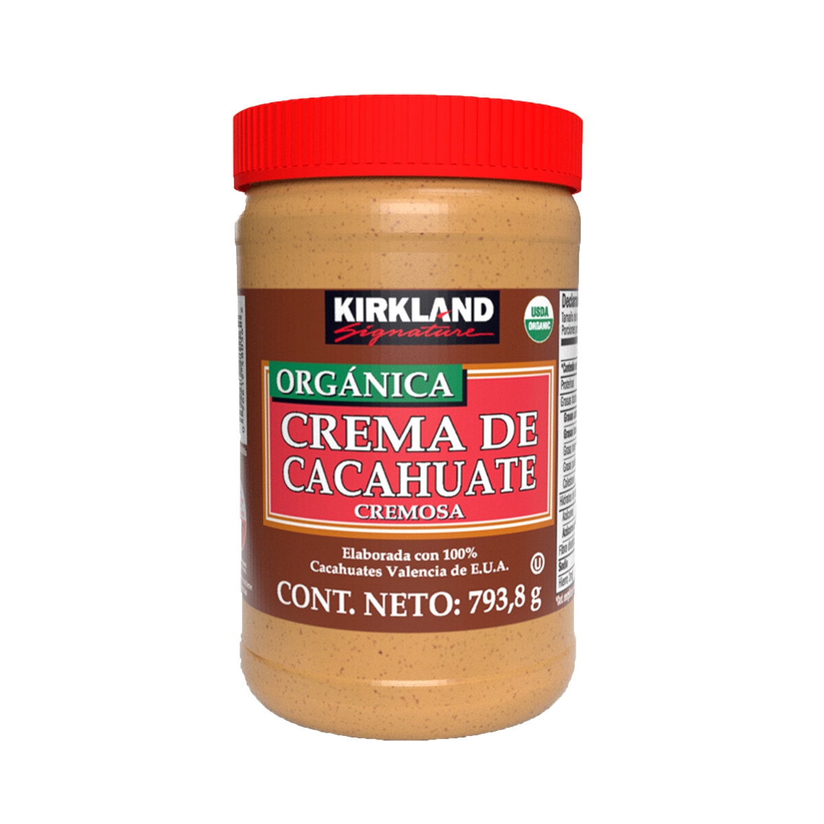 Kirkland Signature Crema de Cacahuate Orgánica 2 pzas de 793.8 g