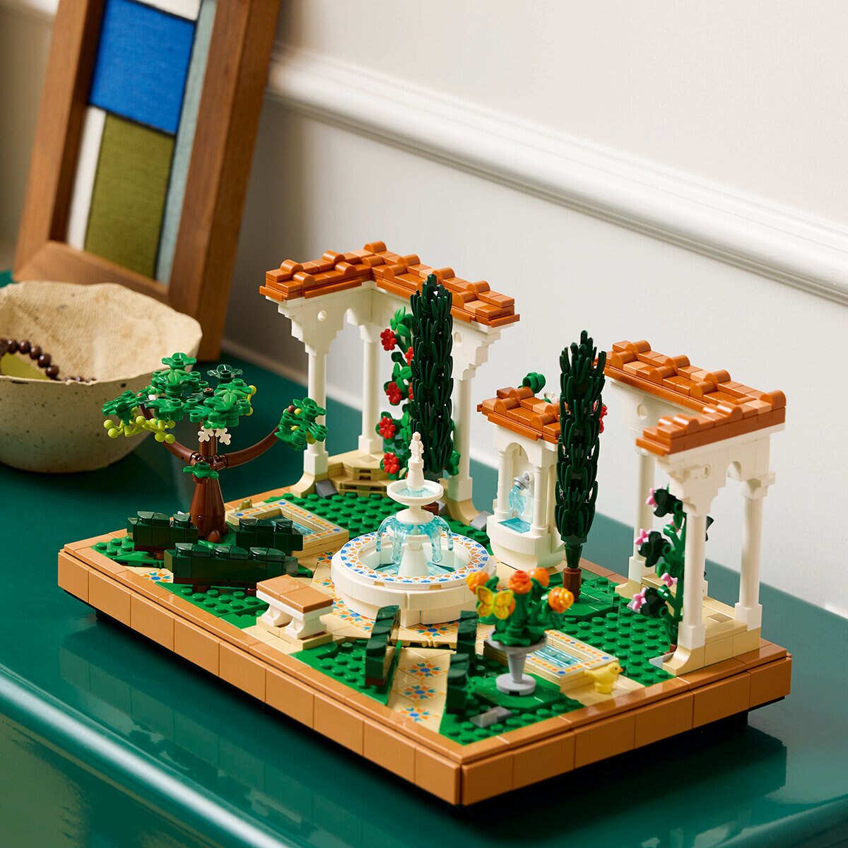 LEGO Icons Jardín con Fuente